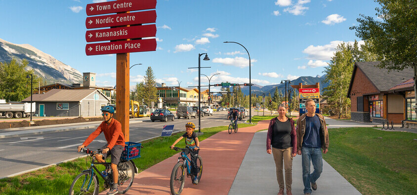 Divided pathway coming to the east side of Bow Valley Trail this year!