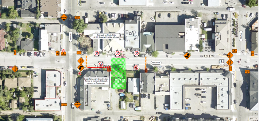 Follow posted detours during construction