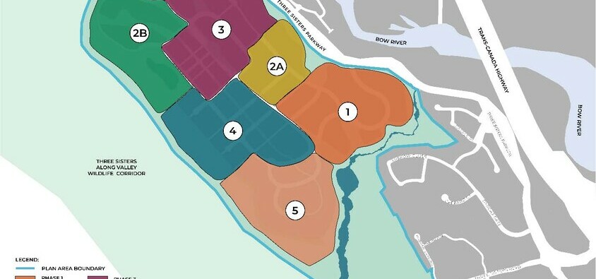 Three Sisters Village Phase Areas